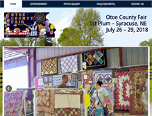 Tablet Screenshot of otoecountyfair.com